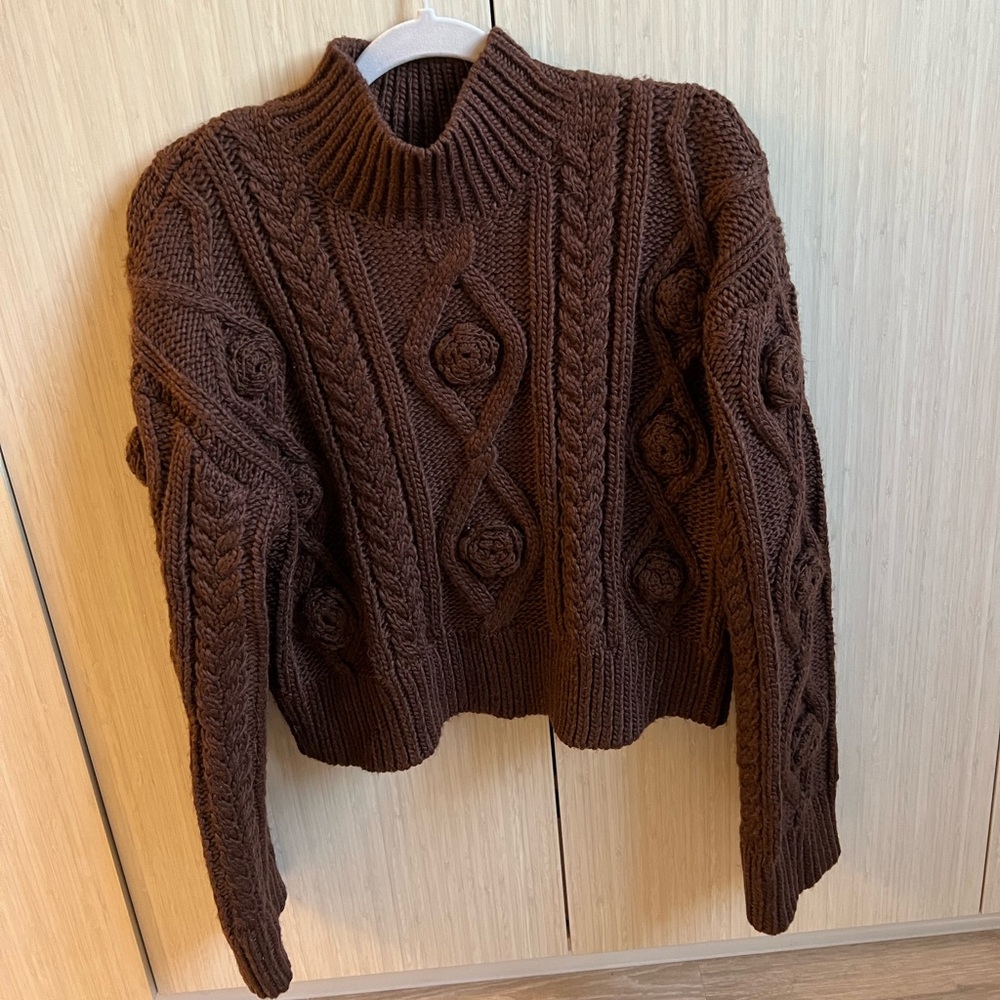Chunky brown turtleneck from Zara